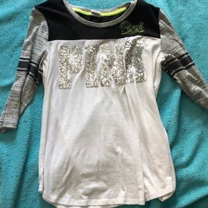 quarter sleeve PINK shirt